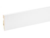 Zdjęcie: Listwa przypodłogowa MDF Biały RAL 9003 okleina półmat 6x1,1 cm kwadrat R3 220 cm CEZAR