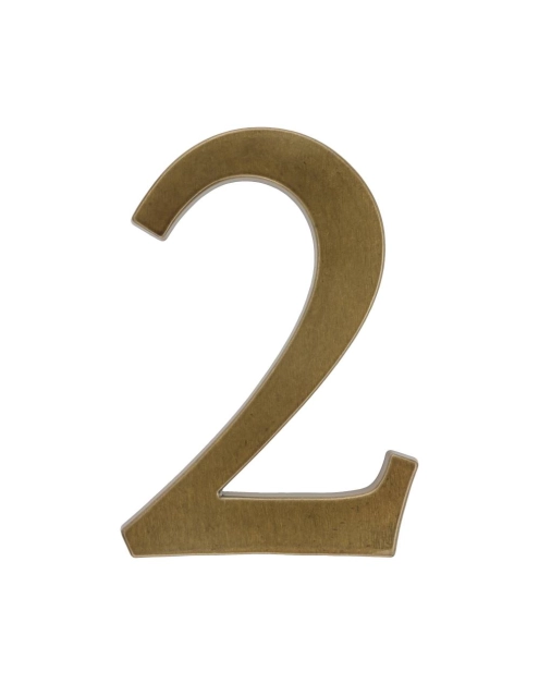 Zdjęcie: Cyfra aluminiowa 2, kolor brąz 190 mm METRO