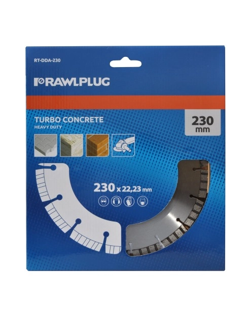 Zdjęcie: Ściernica diamentowa do cięcia betonu zbrojonego 230x22,23 mm RAWLPLUG