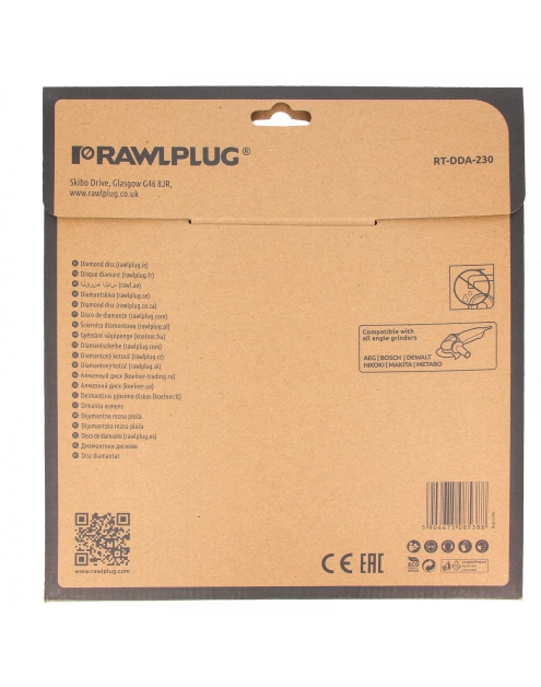 Zdjęcie: Ściernica diamentowa do cięcia betonu zbrojonego 230x22,23 mm RAWLPLUG