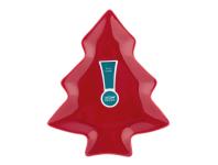 Zdjęcie: Naczynie choinka czerwona 19,5x16,5x2 cm ALTOM DESIGN