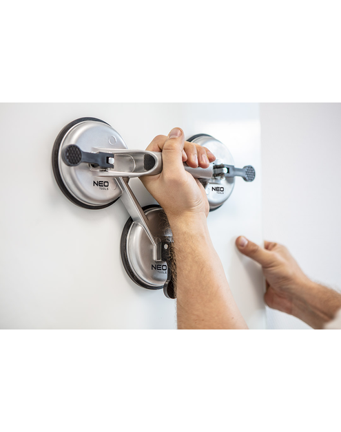 Zdjęcie: Przyssawka do szyb aluminiowa, potrójna, 150 kg NEO