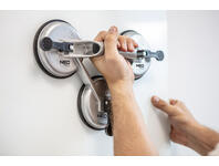 Zdjęcie: Przyssawka do szyb aluminiowa, potrójna, 150 kg NEO