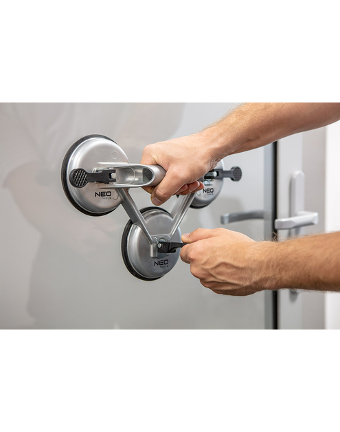 Zdjęcie: Przyssawka do szyb aluminiowa, potrójna, 150 kg NEO