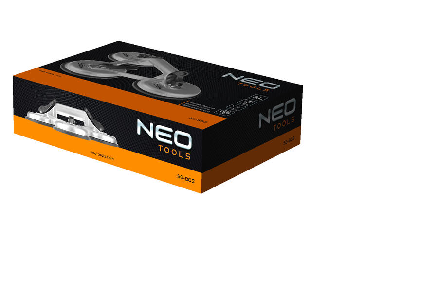 Zdjęcie: Przyssawka do szyb aluminiowa, potrójna, 150 kg NEO