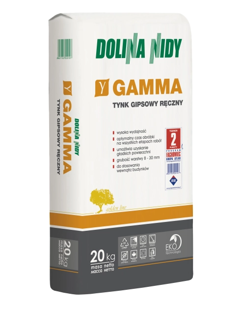 Zdjęcie: Tynk gipsowy ręczny Gamma 20 kg DOLINA NIDY