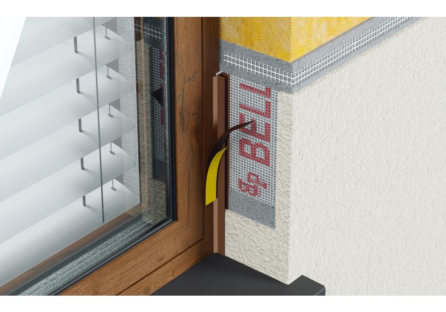 Zdjęcie: Listwa PVC BP13 Mini U L250 6/3 winchester, z siatką i z uszczelką BELLA PLAST