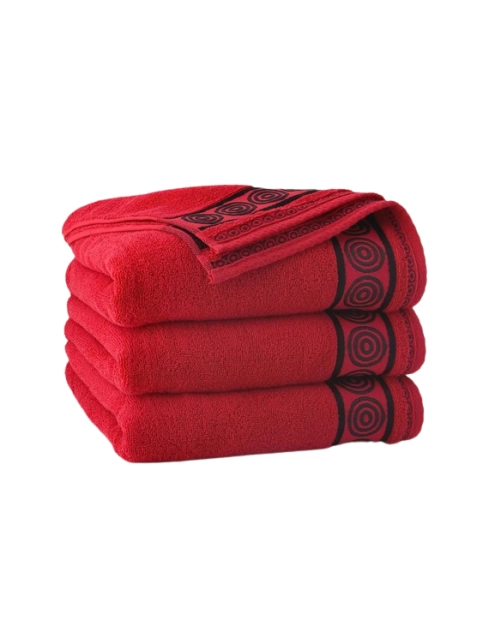 Zdjęcie: Ręcznik Fraza Rondo 30x50 cm czerwony MISS LUCY