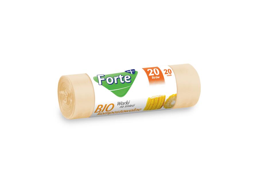 Zdjęcie: Worki na śmieci biokompostowalne 20 L - 20 szt. FORTE+