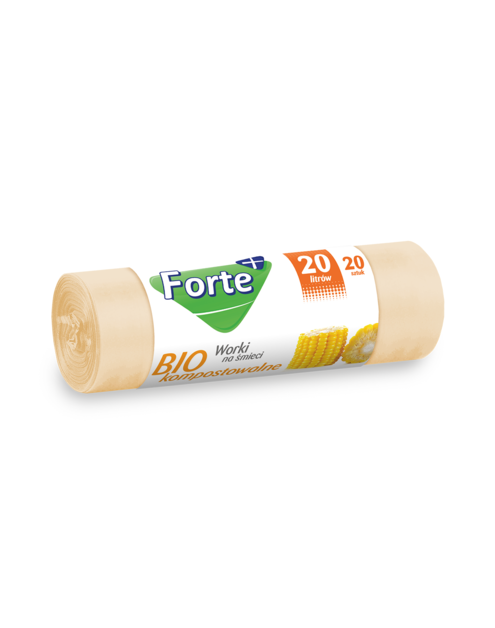 Zdjęcie: Worki na śmieci biokompostowalne 20 L - 20 szt. FORTE+
