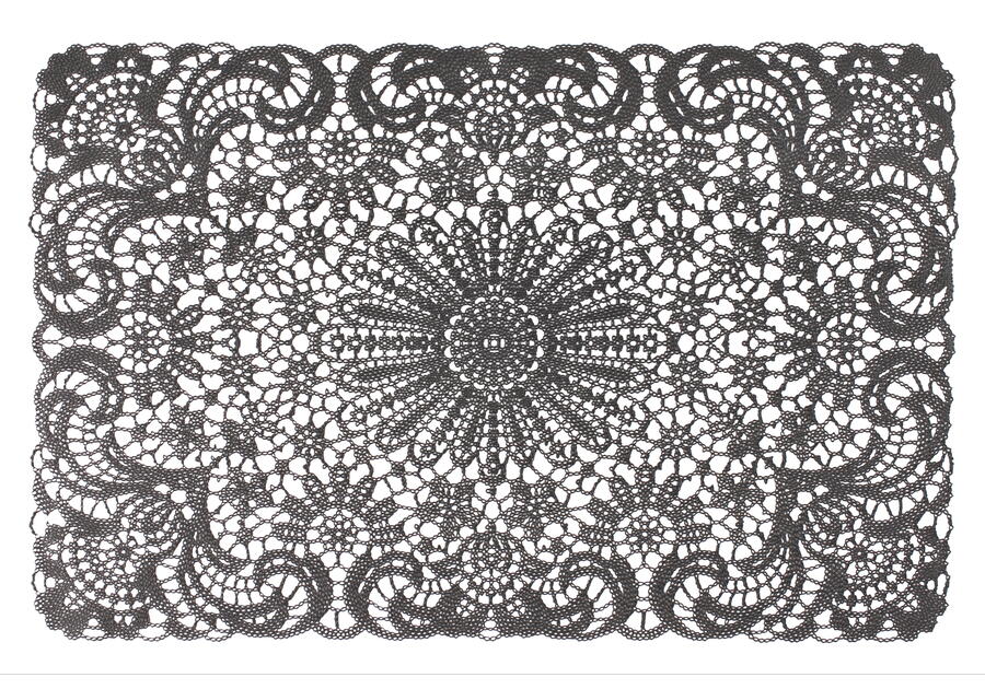 Zdjęcie: Podkładka stołowa Lace 30x45 cm szary UNIGLOB