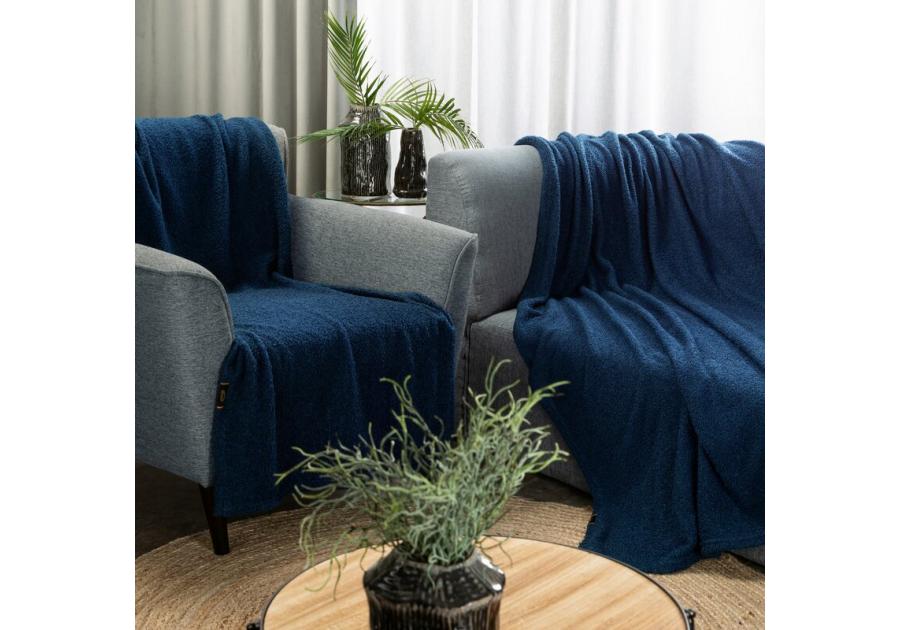 Zdjęcie: Koc granatowy 150 x 200 cm Bukla EUROFIRANY