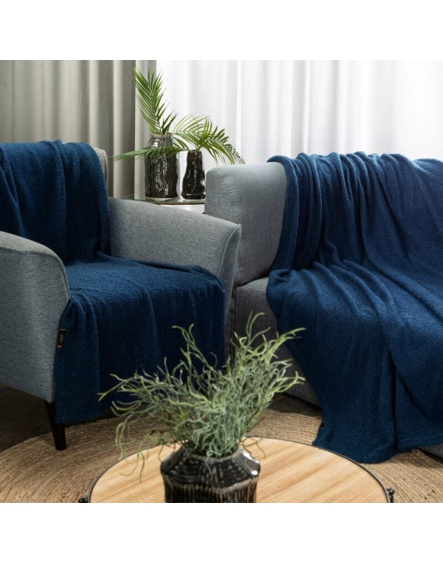 Zdjęcie: Koc granatowy 150 x 200 cm Bukla EUROFIRANY