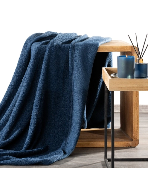 Zdjęcie: Koc granatowy 150 x 200 cm Bukla EUROFIRANY