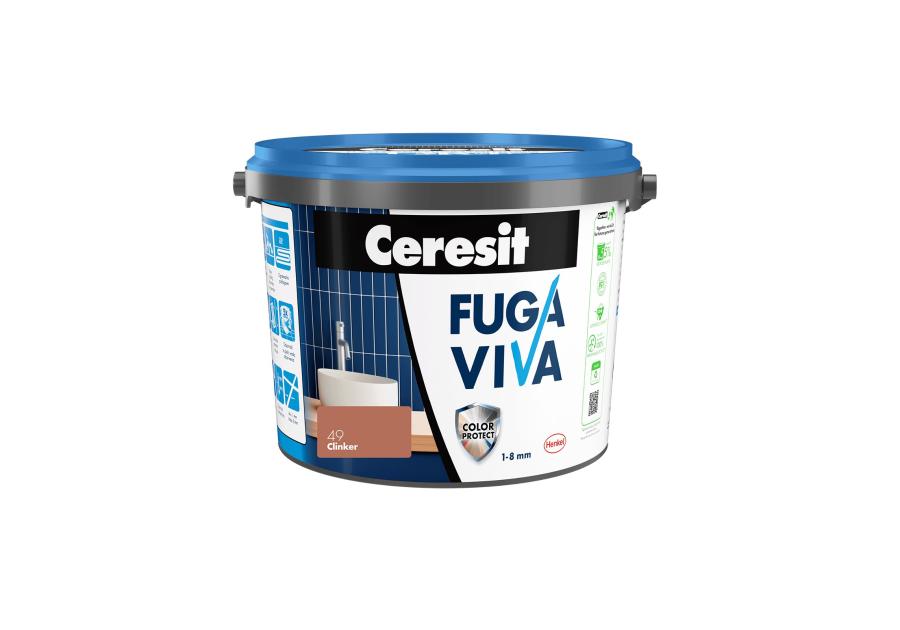 Zdjęcie: Fuga Viva elastyczna cementowa 1-8 mm clinker 2 kg CERESIT