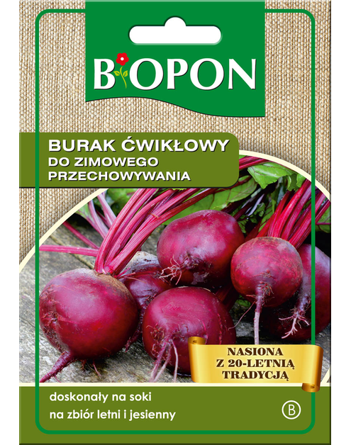 Zdjęcie: Burak ćwikłowy do zimowego przechowywania 15 g BIOPON