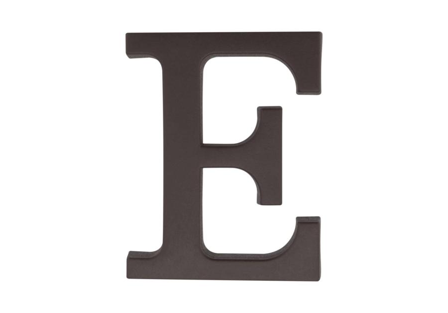 Zdjęcie: Litera "E" plastikowa brązowa 90 mm METRO