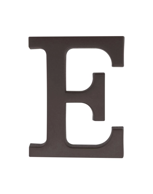 Zdjęcie: Litera "E" plastikowa brązowa 90 mm METRO