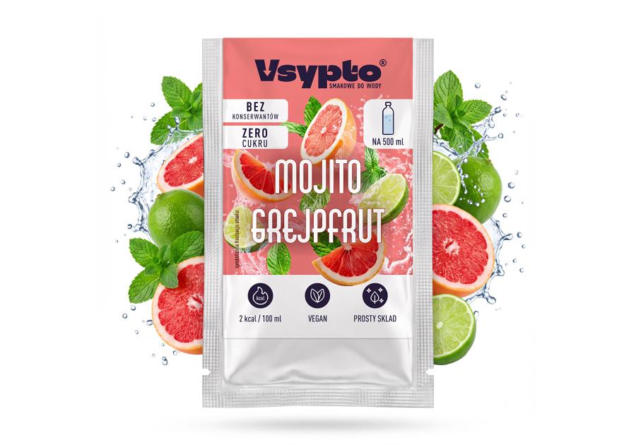 Zdjęcie: Napój w proszku do wody o smaku mojito grapefruitowe 3 g VSYPTO