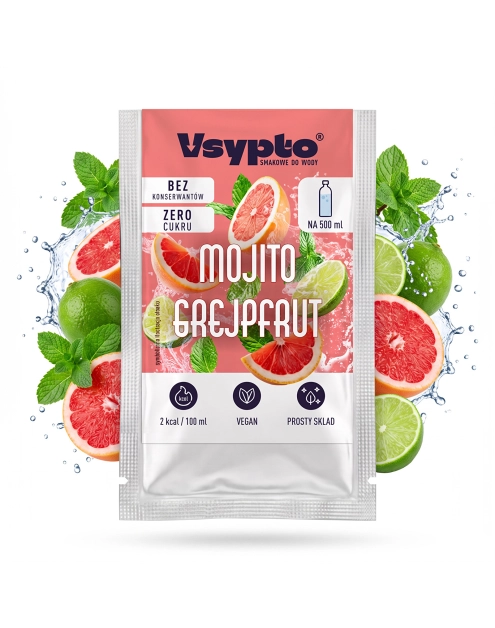 Zdjęcie: Napój w proszku do wody o smaku mojito grapefruitowe 3 g VSYPTO