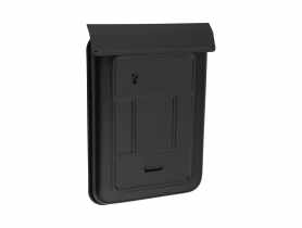 Skrzynka na listy szyld czarny mat METRO