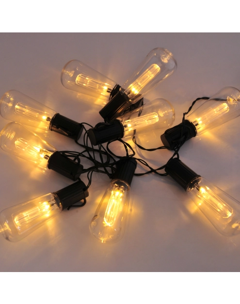 Zdjęcie: Girlanda solarna Edison 10 LED ciepły biały 2 m POLUX
