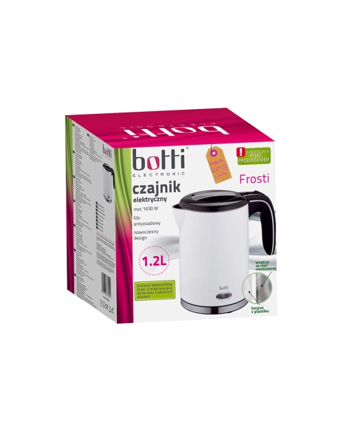 Zdjęcie: Czajnik elektryczny Frosti 1,2 L HHB1219 BIALY BOTTI
