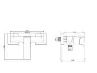 Zdjęcie: Bateria natryskowa Paros chrom INVENA