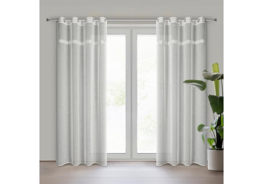 Zdjęcie: Firana gotowa Keli 140 x 250 cm biały EUROFIRANY