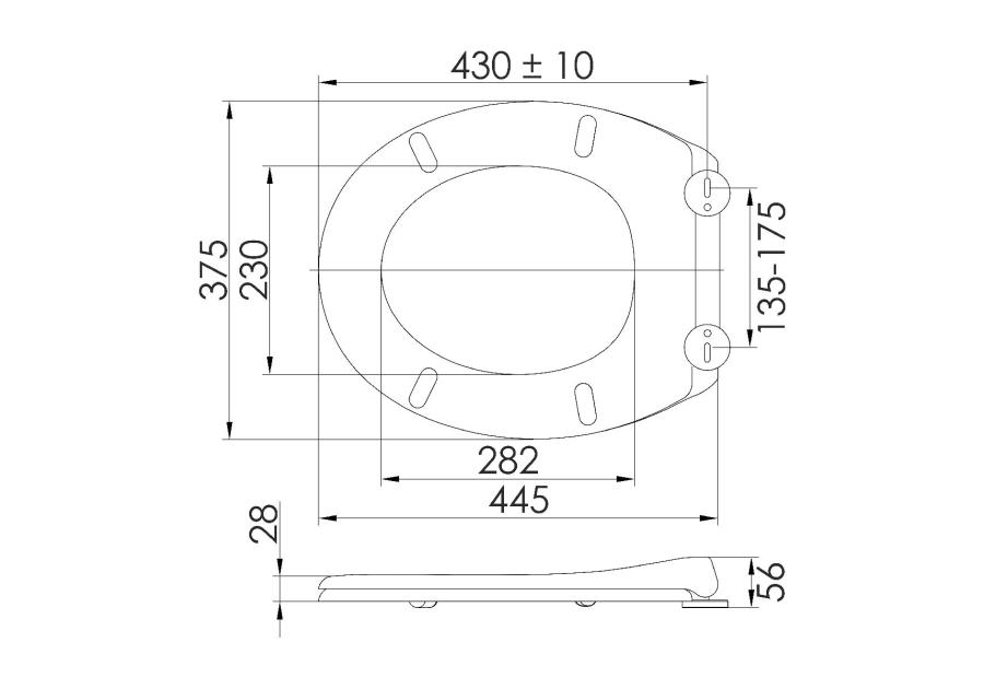 Zdjęcie: Deska sedesowa wolnoopadająca wypinana czarny mat STINNEA