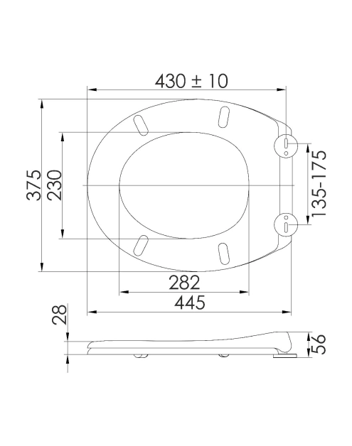 Zdjęcie: Deska sedesowa wolnoopadająca wypinana czarny mat STINNEA