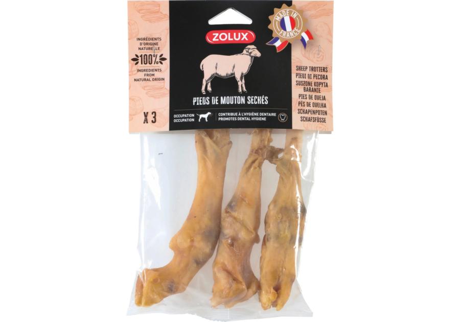Zdjęcie: Przysmak naturalny dla psa Nóżka barania 3 sztuki, 150 g ZOLUX