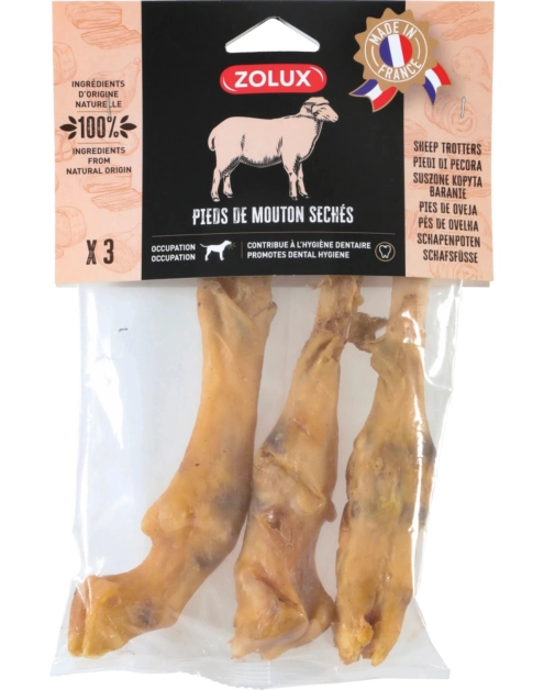 Zdjęcie: Przysmak naturalny dla psa Nóżka barania 3 sztuki, 150 g ZOLUX