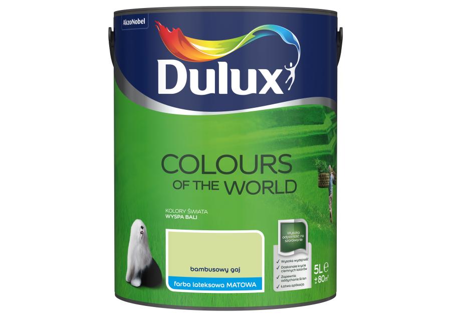 Zdjęcie: Farba do wnętrz Kolory Świata 5 L bambusowy gaj DULUX