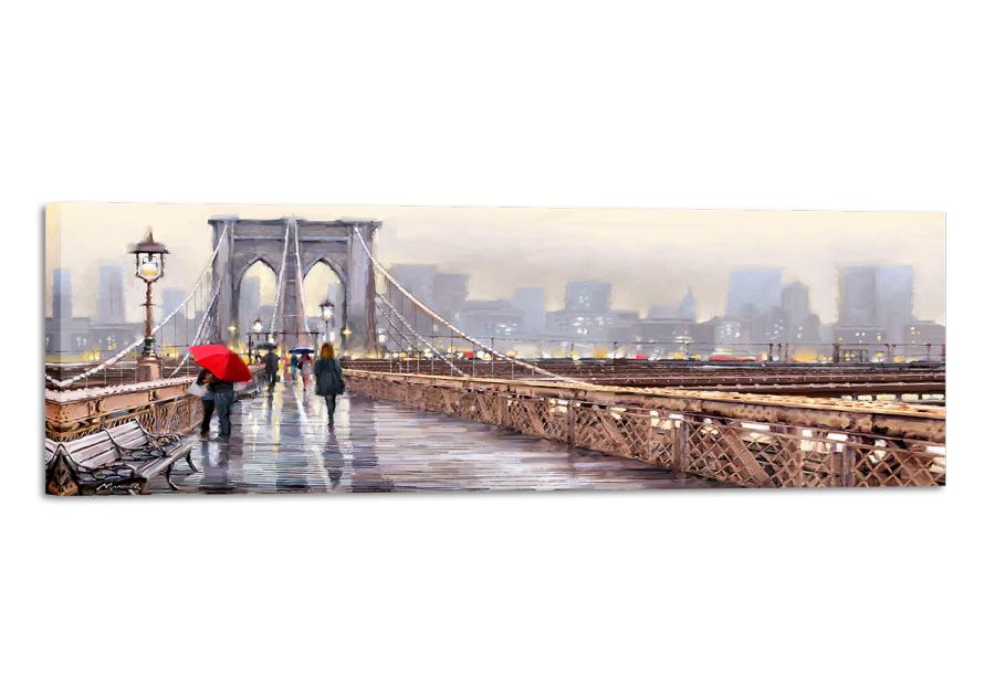 Zdjęcie: Obraz Canvas Watercolor 4 45x140 cm St400 New York Bridge 
STYLER