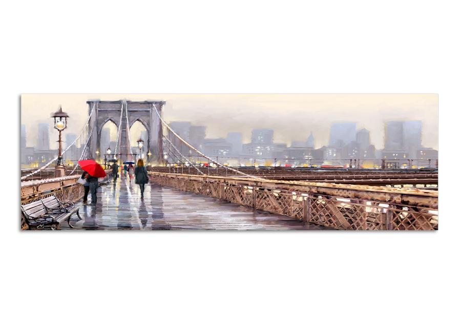 Zdjęcie: Obraz Canvas Watercolor 4 45x140 cm St400 New York Bridge 
STYLER