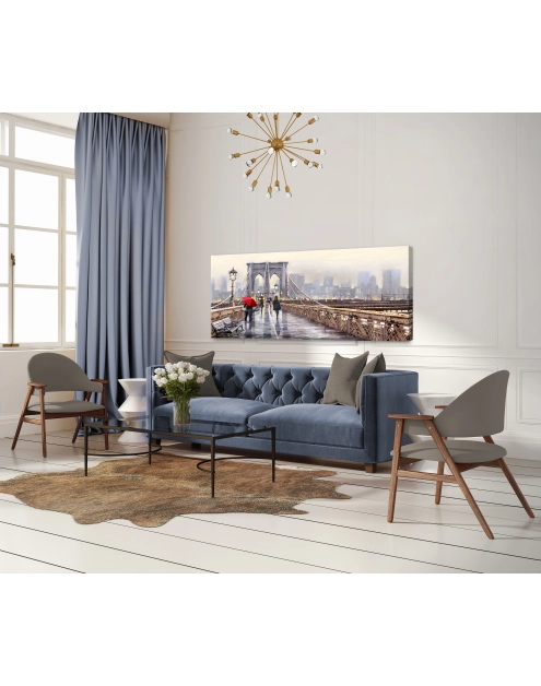 Zdjęcie: Obraz Canvas Watercolor 4 45x140 cm St400 New York Bridge 
STYLER