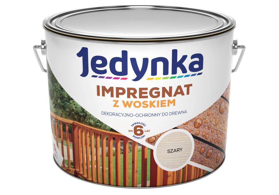 Zdjęcie: Impregnat z woskiem szary 10 L JEDYNKA