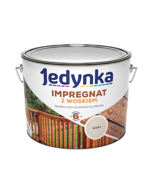 Zdjęcie: Impregnat z woskiem szary 10 L JEDYNKA