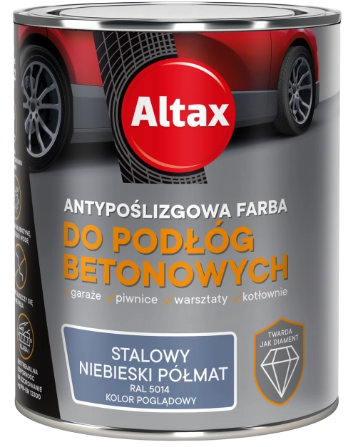 Zdjęcie: Farba do podłóg betonowych 0,75 L stalowy niebieski półmat ALTAX