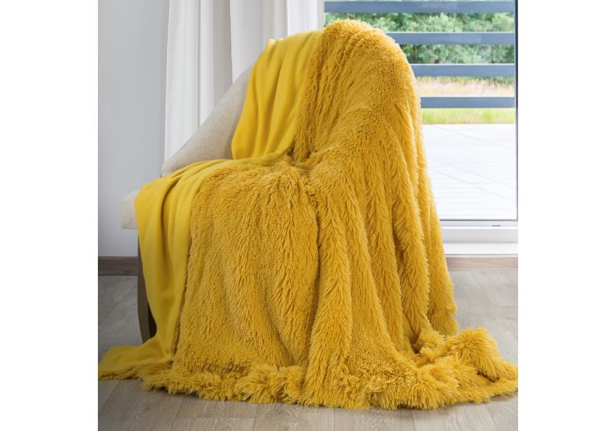 Zdjęcie: Narzuta Lettie 200x220 cm musztardowa EUROFIRANY