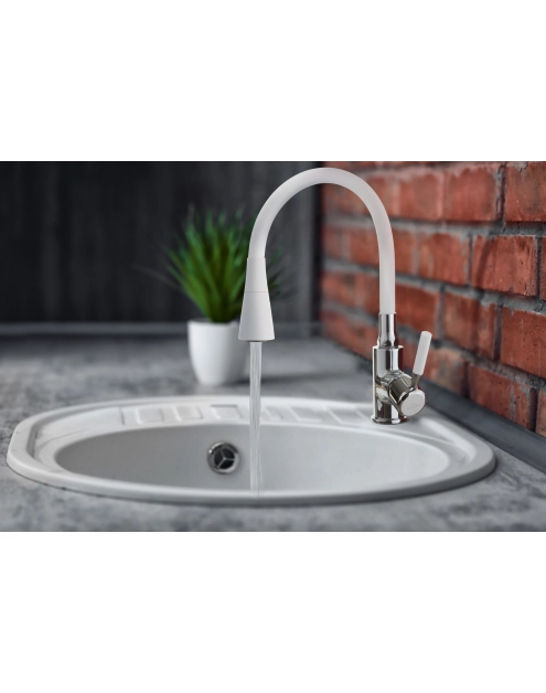 Zdjęcie: Bateria zlewozmywakowa Pogo biała INVENA