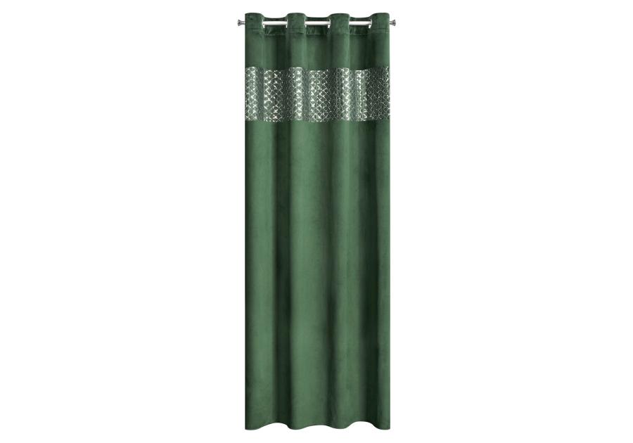Zdjęcie: Zasłona gotowa Margot 140 x 250 cm ciemnozielony EUROFIRANY