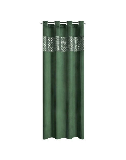 Zdjęcie: Zasłona gotowa Margot 140 x 250 cm ciemnozielony EUROFIRANY
