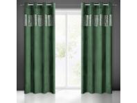 Zdjęcie: Zasłona gotowa Margot 140 x 250 cm ciemnozielony EUROFIRANY
