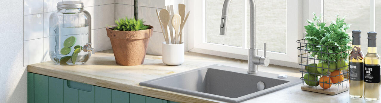 Stal kontra granit, który zlewozmywak i akcesoria wybrać do modnej kuchni? 