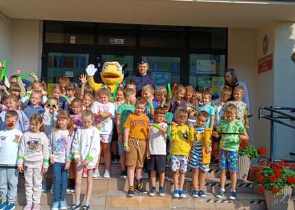 Akcji „Bezpieczna droga do szkoły”  z PSB Mrówką w Parczewie