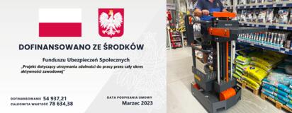 Nowy sprzęt magazynowy w PSB Mrówka Starachowice. 