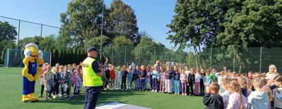 Bezpieczna droga do szkoły z PSB Mrówką i Policją w Biłgoraju