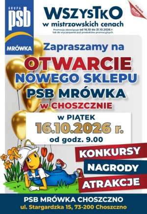PSB Mrówka Choszczno Gazetka - Aktualne promocje w jednym miejscu